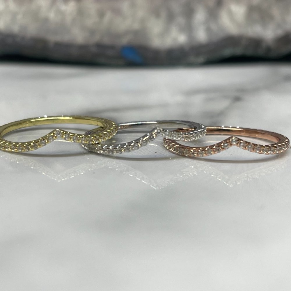 3 Tone V Shape Stackables - Picture 3 of 3